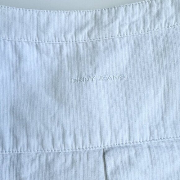 DNKY JEANS White Jacket Short Sleeves 100% Cotton size large - Picture 13 of 13